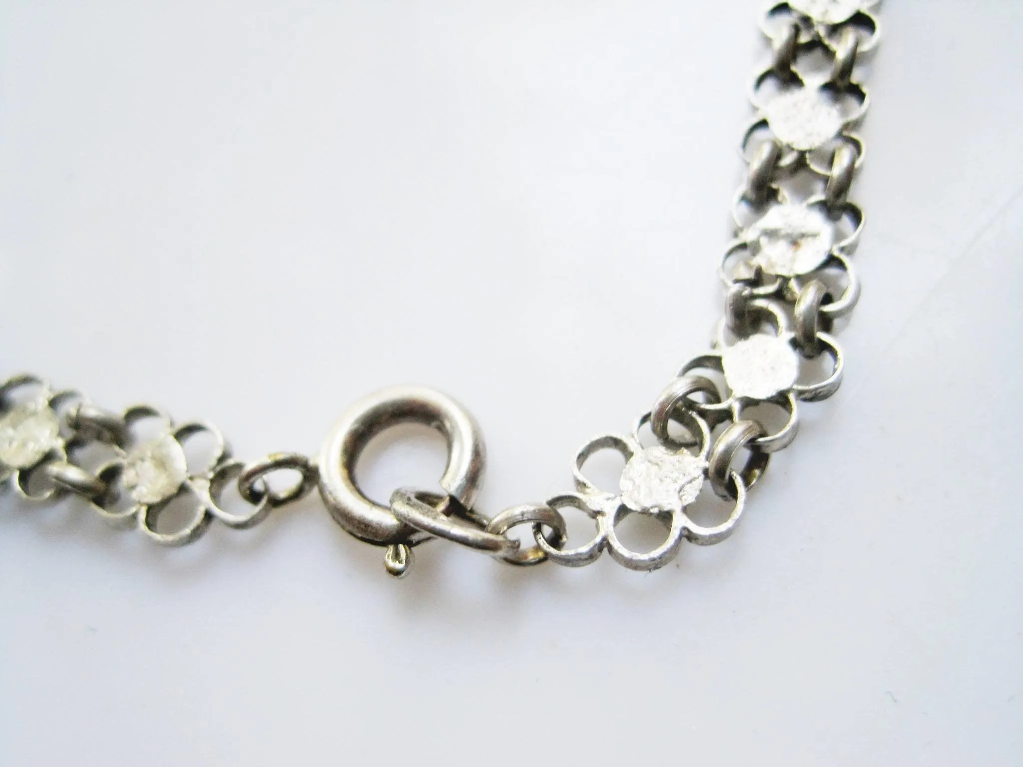 Middle East Silver and Turquoise Filigree Necklace