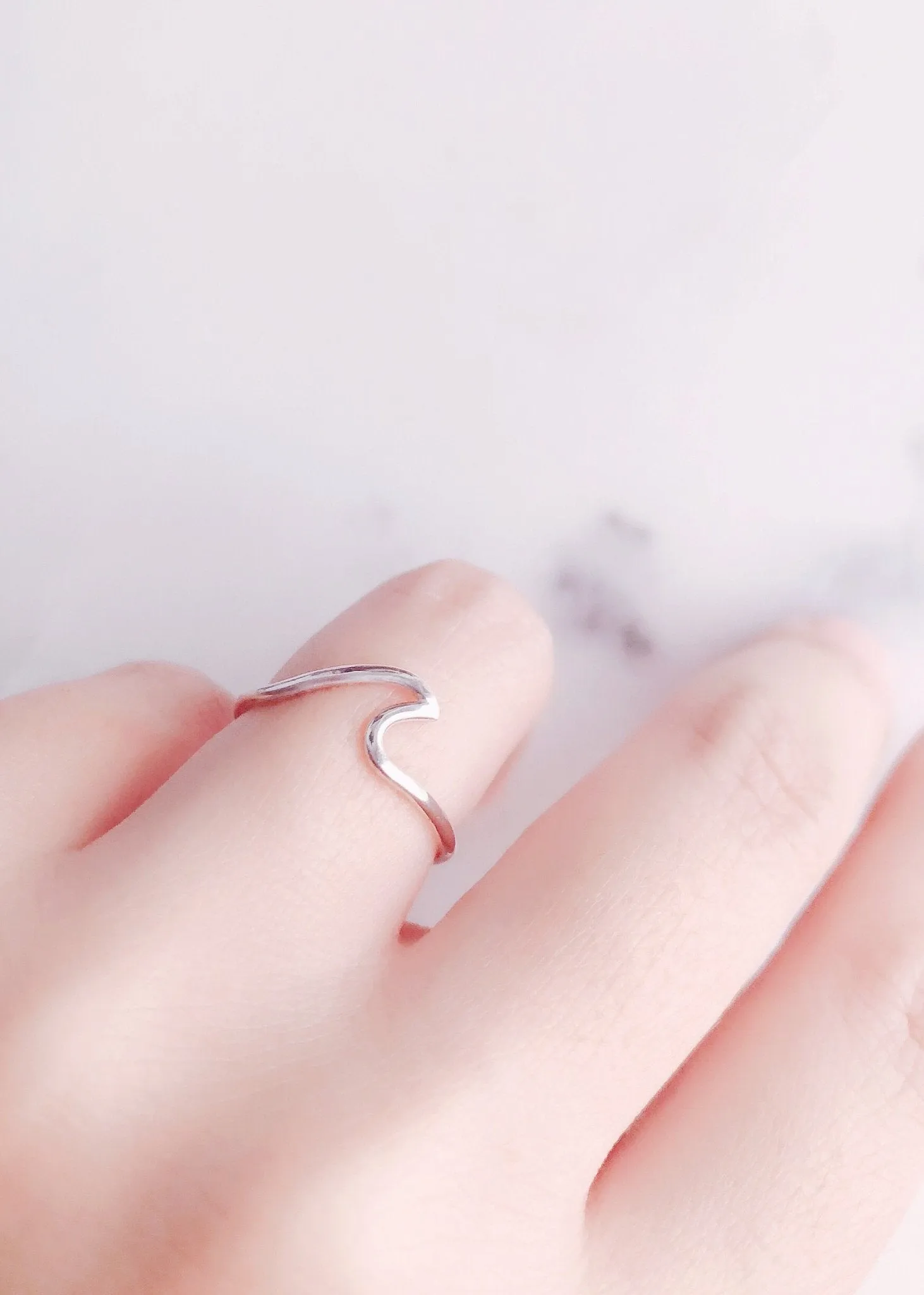 Mini Silver Wave Ring - Nalu