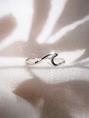Mini Silver Wave Ring - Nalu
