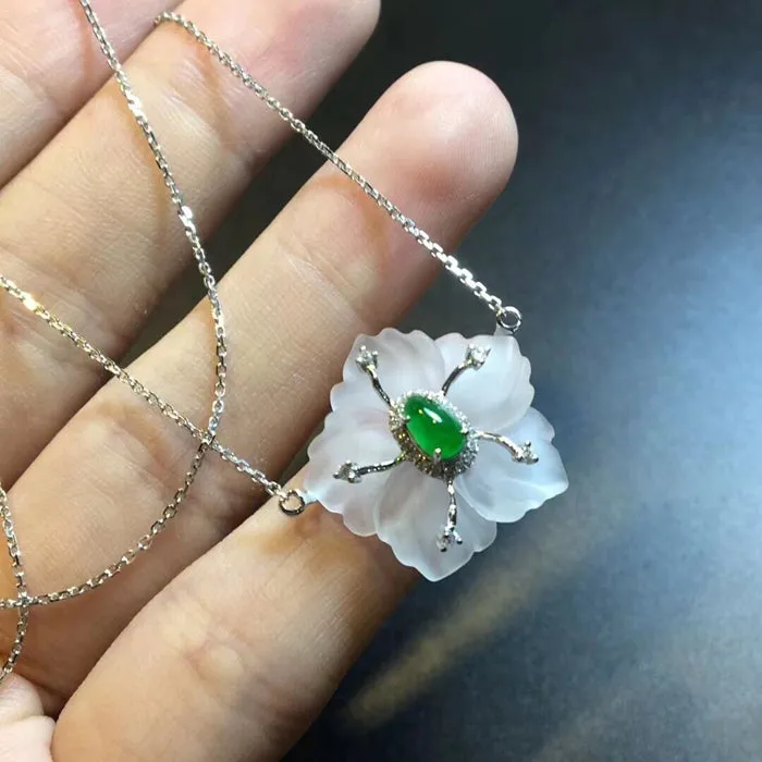 Natural Jade Necklace Jadeite Necklace NNE013