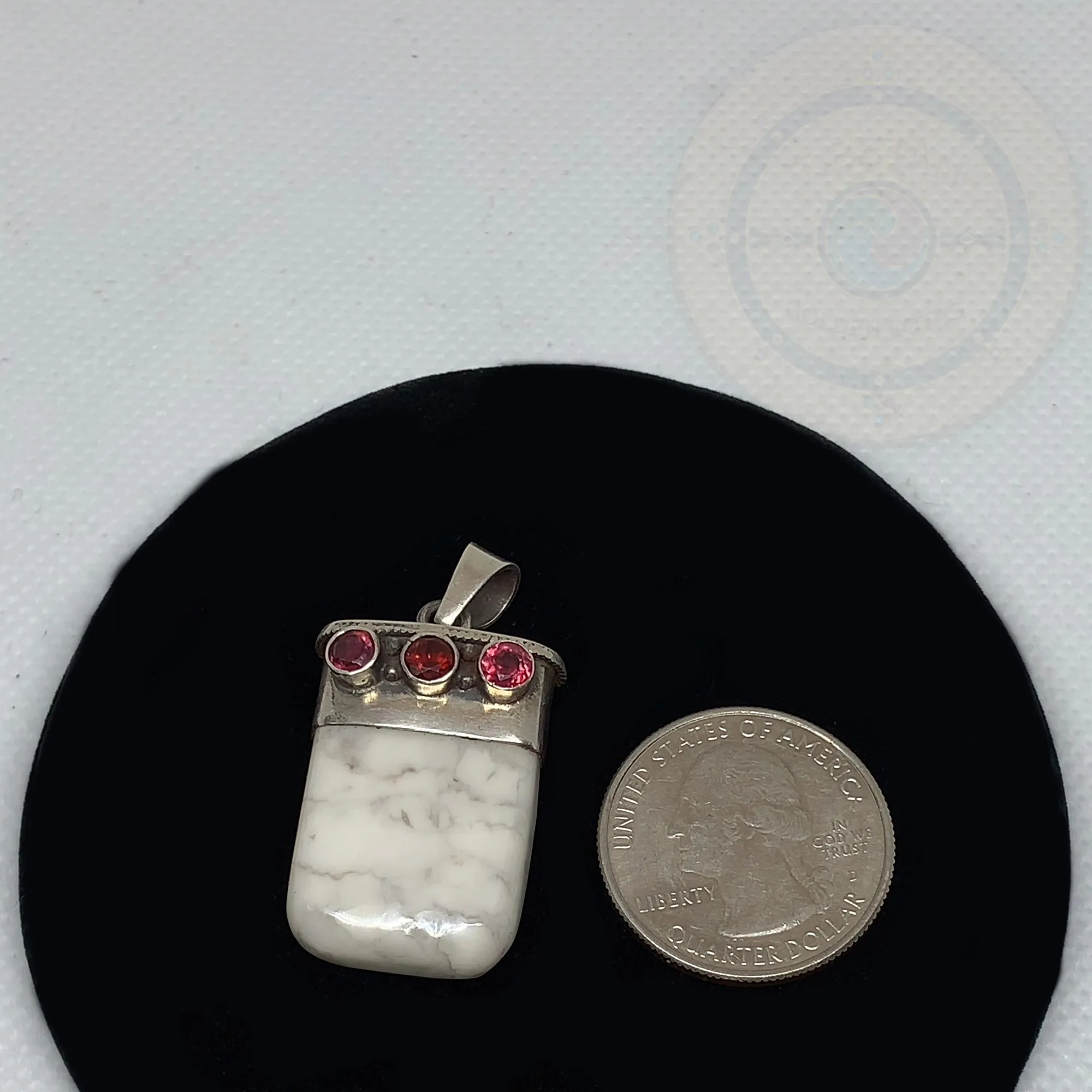 Natural White Buffalo Agate Pendant Necklace