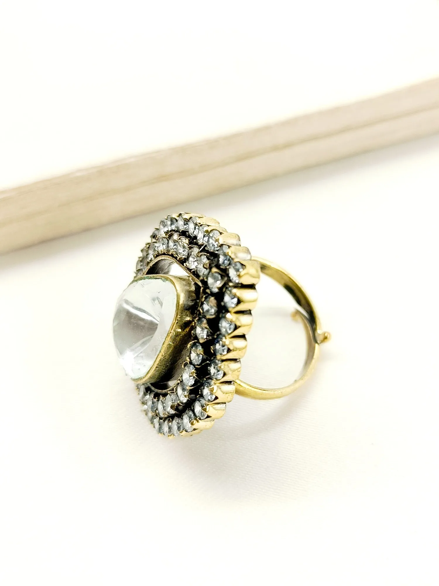 Ndale White Victorian Finger Ring