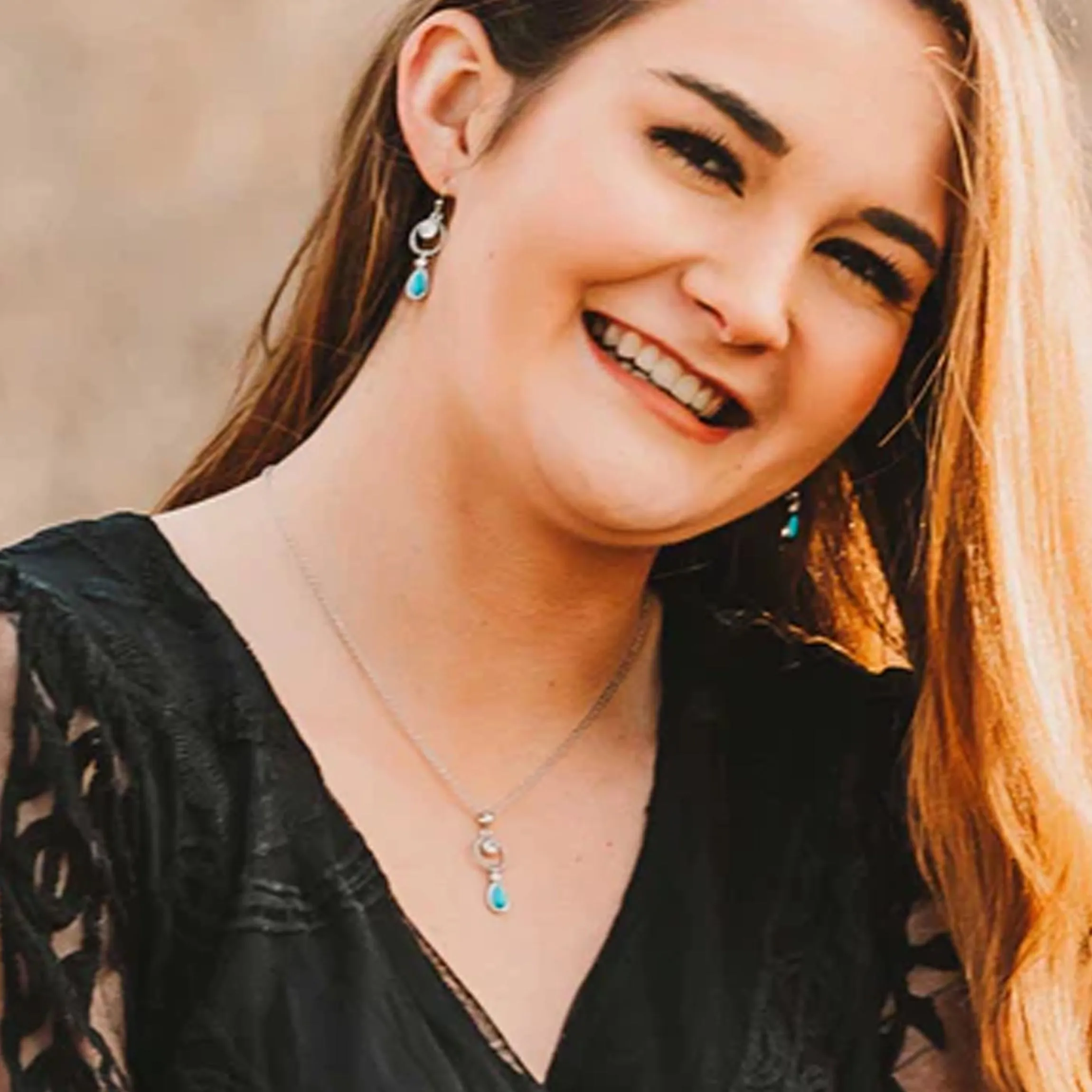 Necklace | Haloed Moon Rising Turquoise