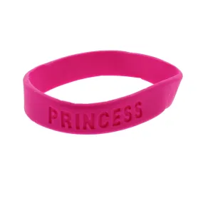 Neon Pink PRINCESS Silicon Bracelet