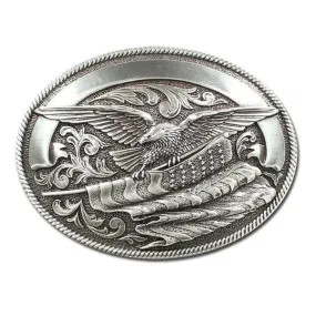 Nocona Carrying The Stars And Stripes - Belt Buckle