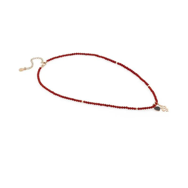Nomination Antibes RG Snake / Heart Bead Necklace