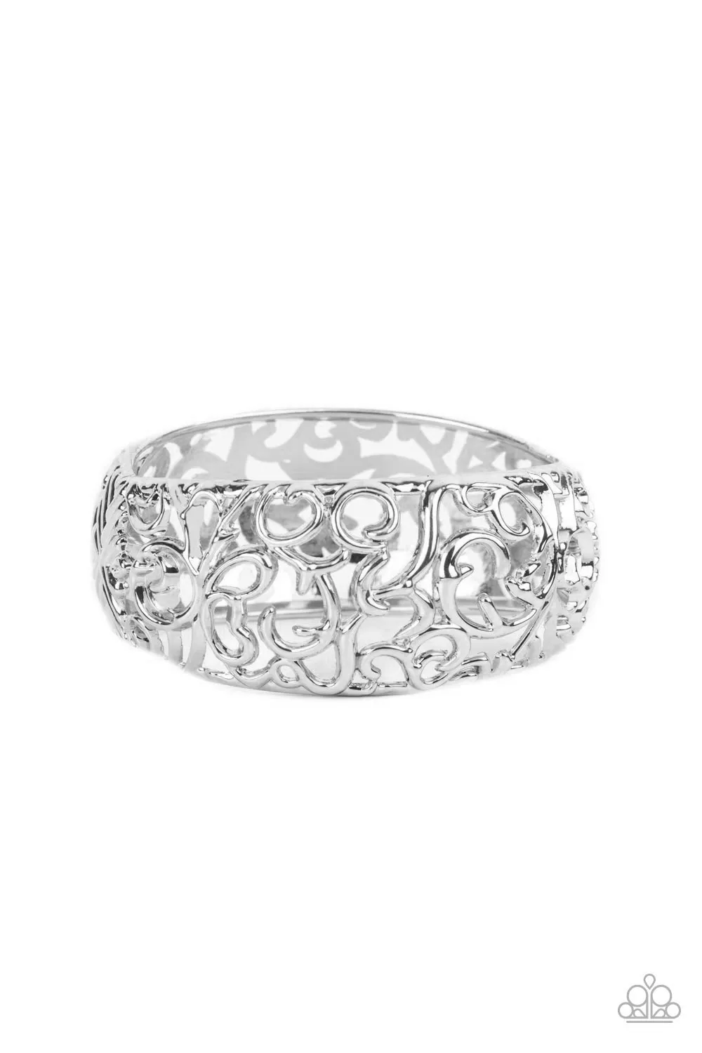 Open Door Jewelry - Courtyard Couture - Silver Bracelet - Paparazzi Accessories
