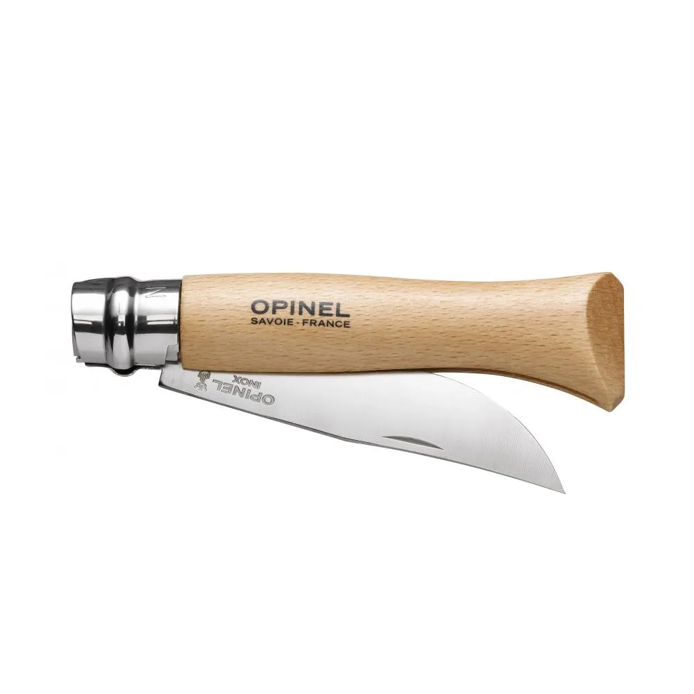Opinel N°09 Stainless Steel Folding Pocket Knife 9 cm Yatagan Shape Blade