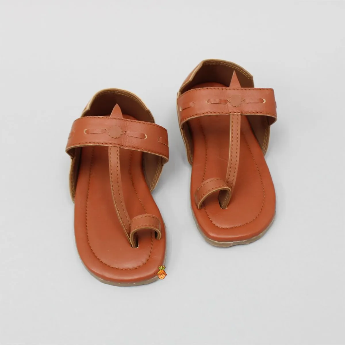 Orange Rust Cut Out Kolhapuri