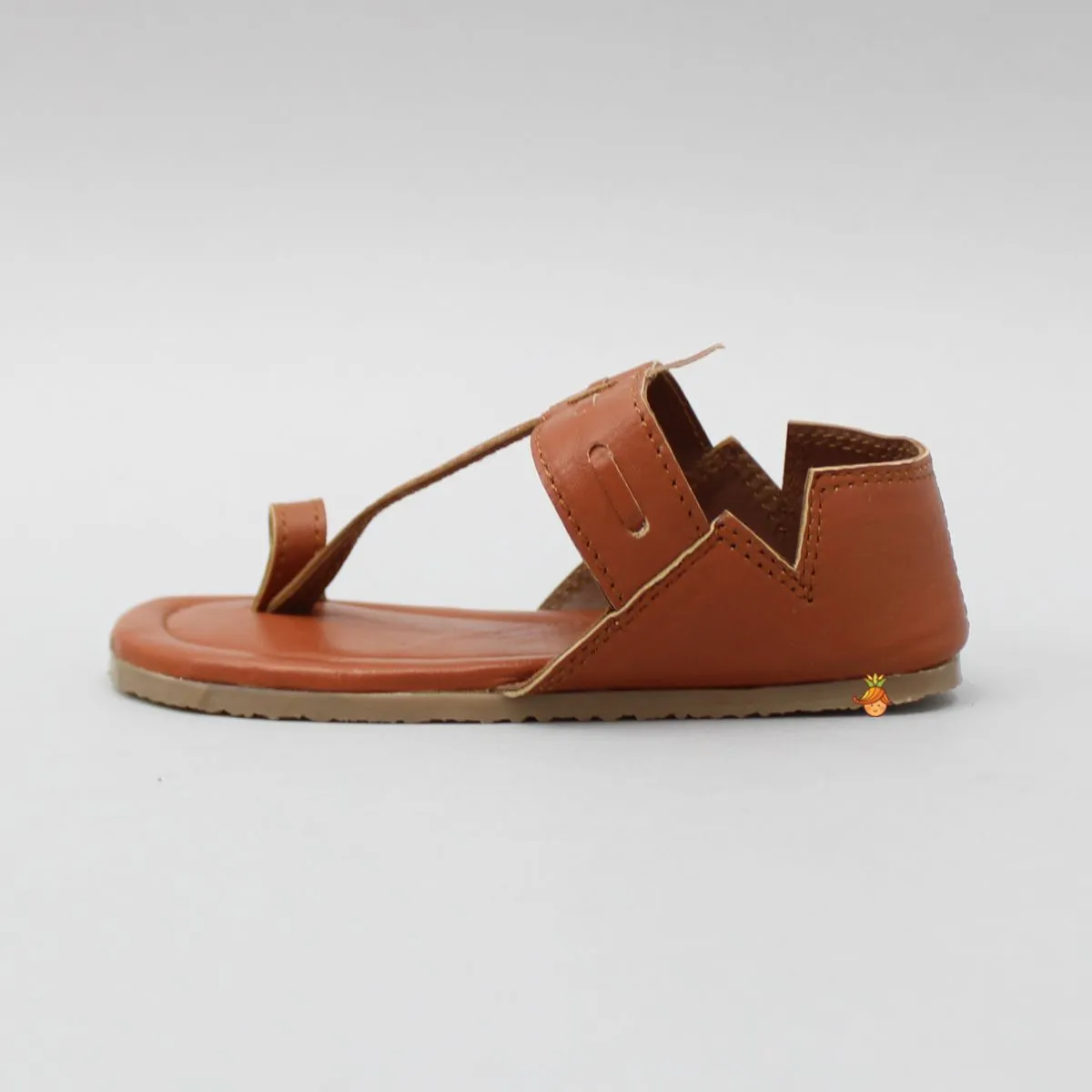 Orange Rust Cut Out Kolhapuri