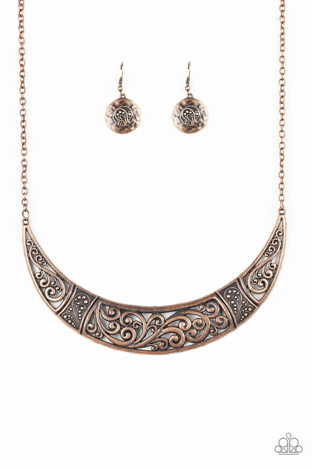 Paparazzi Bull In A China Shop Necklace Copper