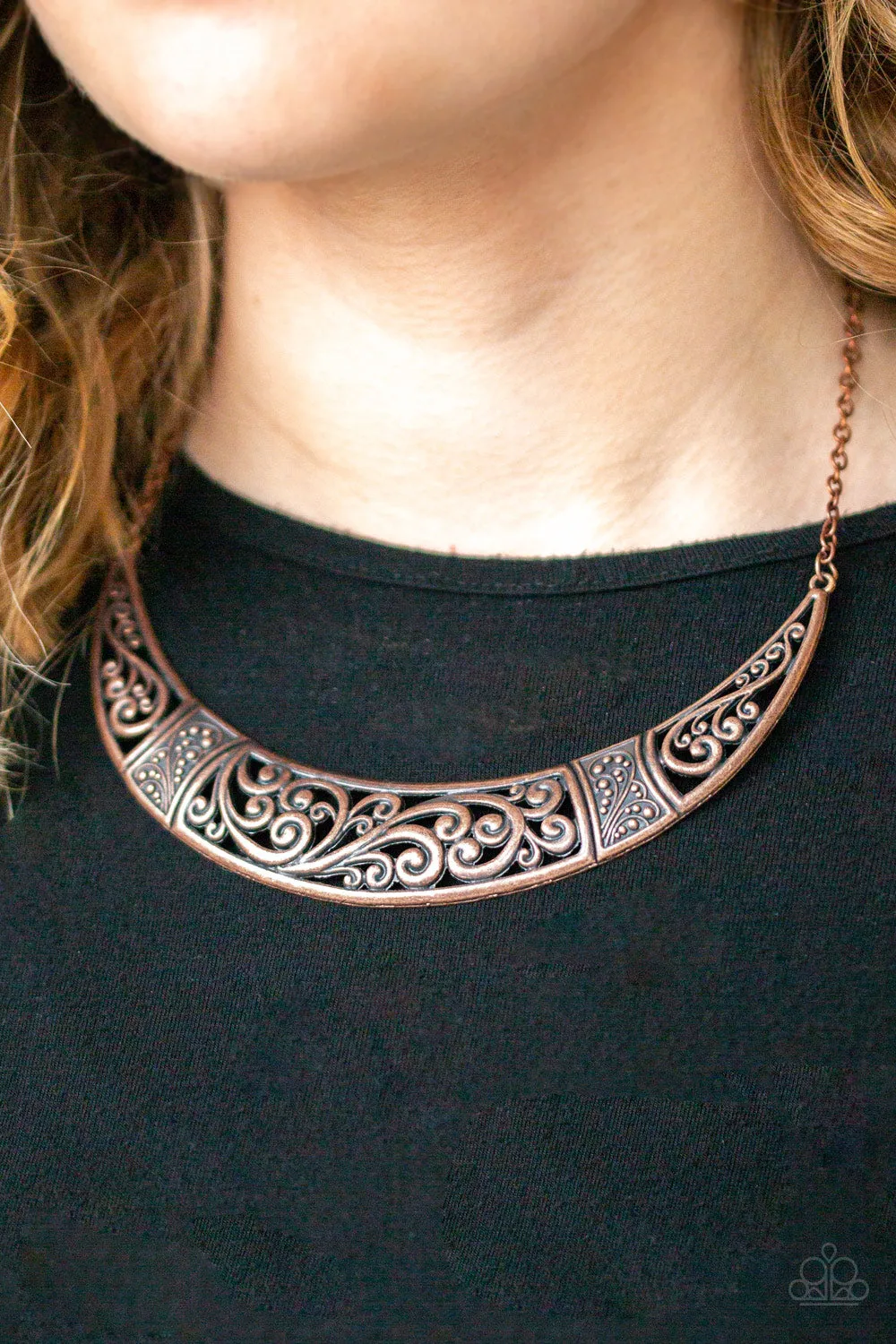 Paparazzi Bull In A China Shop Necklace Copper