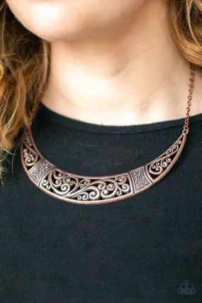 Paparazzi Bull In A China Shop Necklace Copper