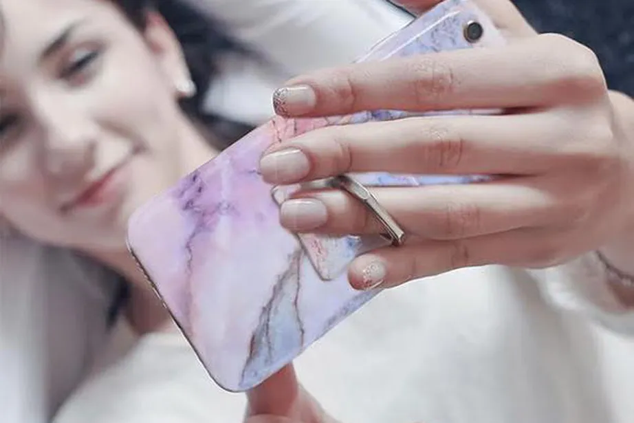 Pastel Holo Marble Ring Holder