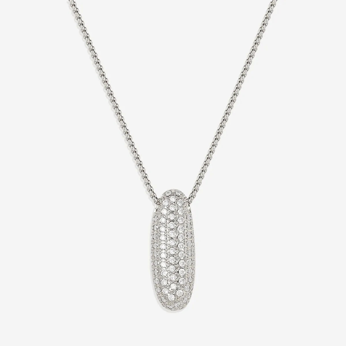 Pave Initial Bubble Necklace