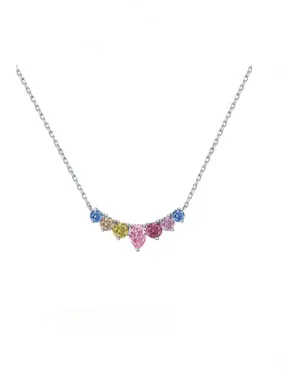 Pear Shape Bar Necklace 925 Sterling Silver Zircon Dainty Statement Luxury Necklaces