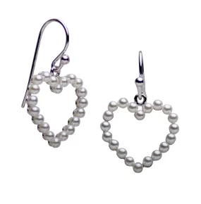 Pearl Heart Earrings