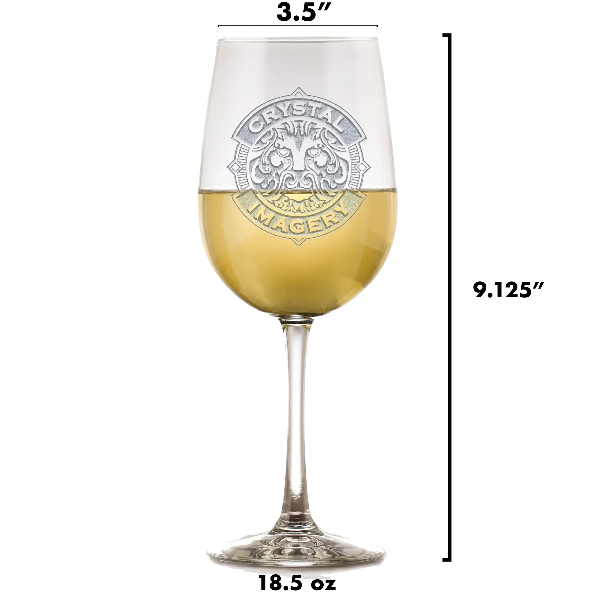 Personalized Family Crest/Coat of Arms Wine Glass