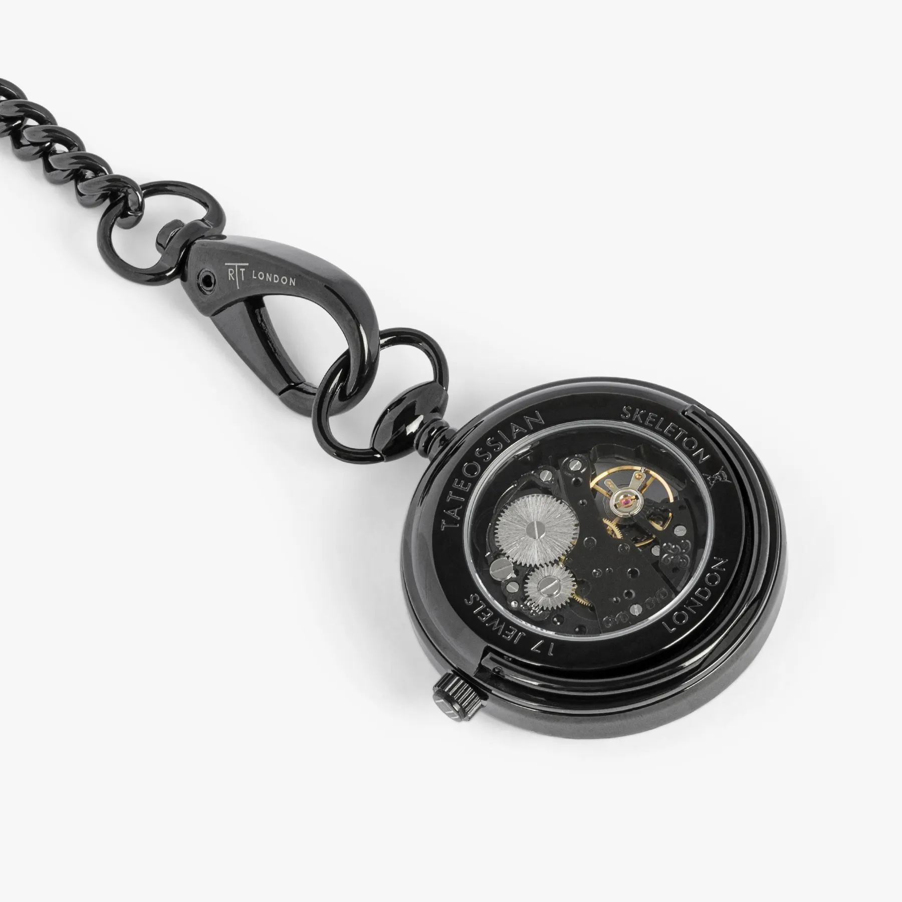 Pocket watch with black IP plating