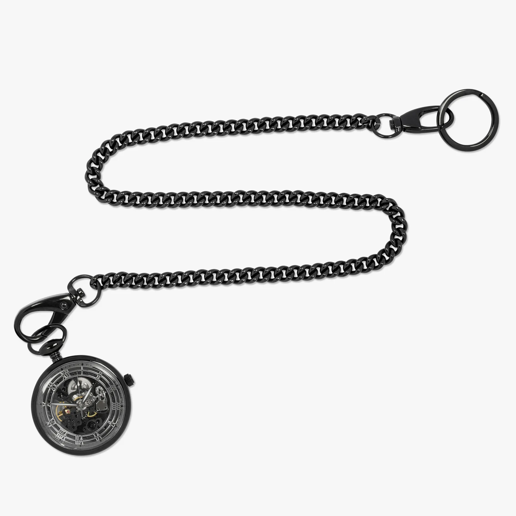 Pocket watch with black IP plating