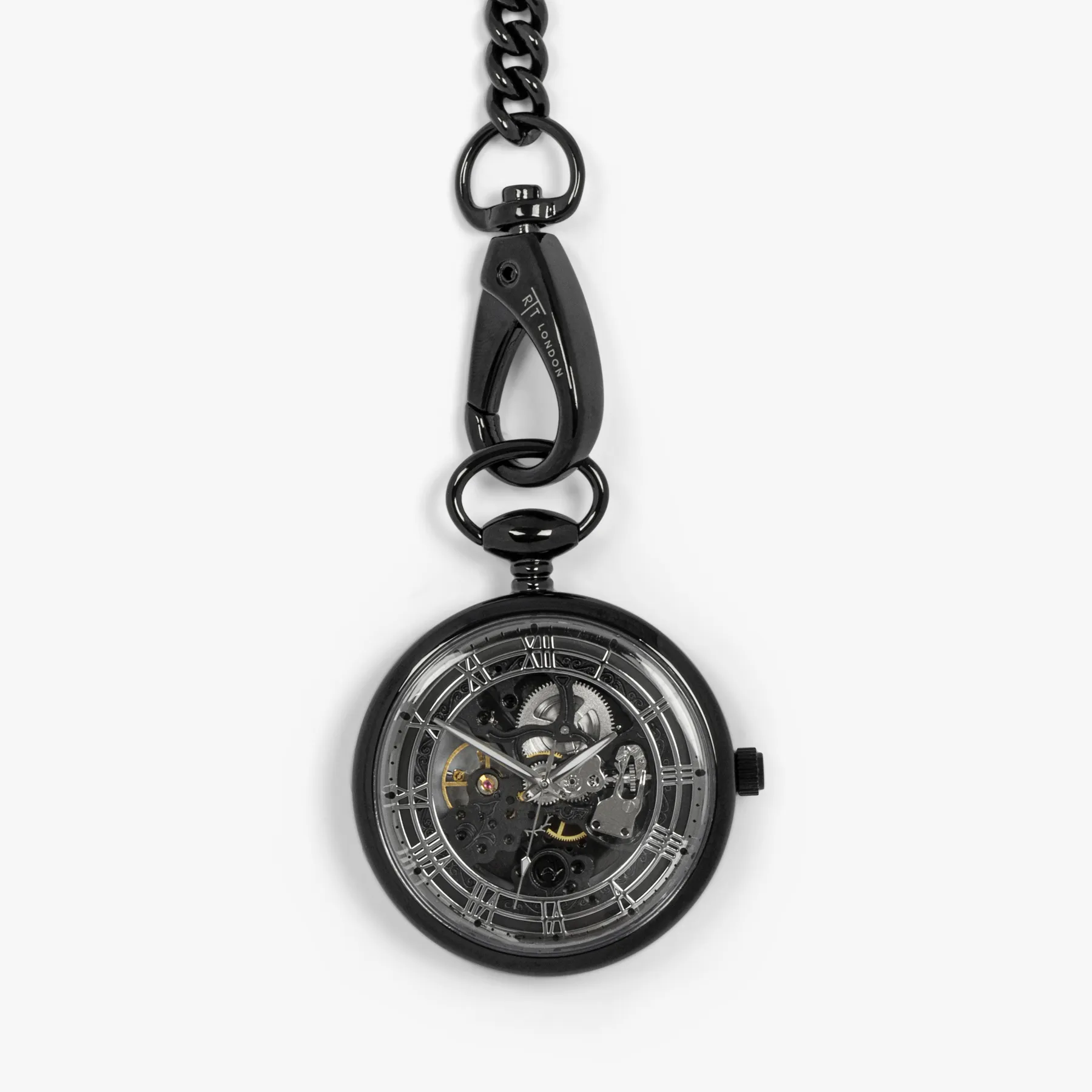 Pocket watch with black IP plating