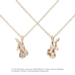 [Pokémon]Glaceon & Pokéball necklace K18 rose gold