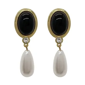 Pre Order:  French Retro Dripping Oil Dangle Earrings