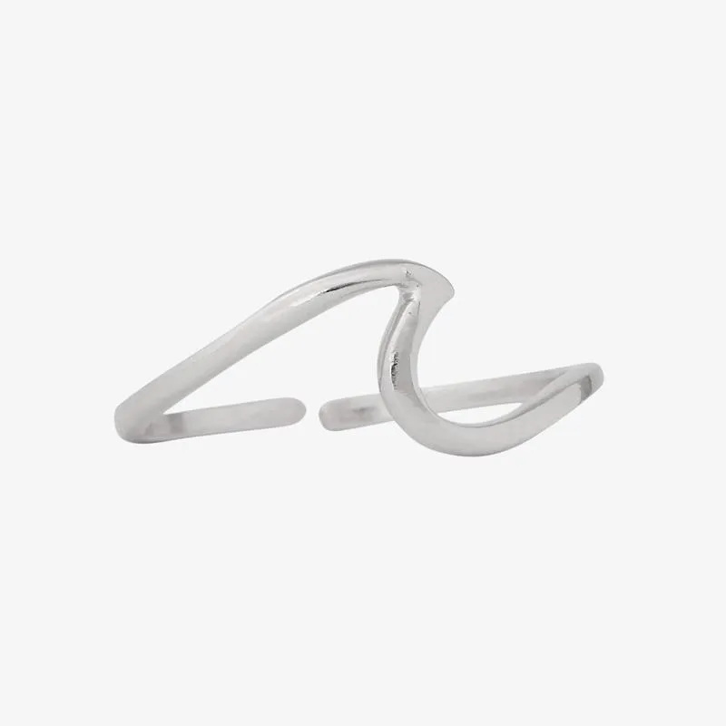 PURA VIDA WAVE TOE RING SILVER NEW!