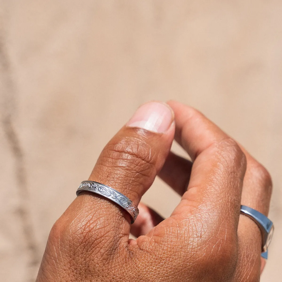 "FLORALE" RING - SILVER