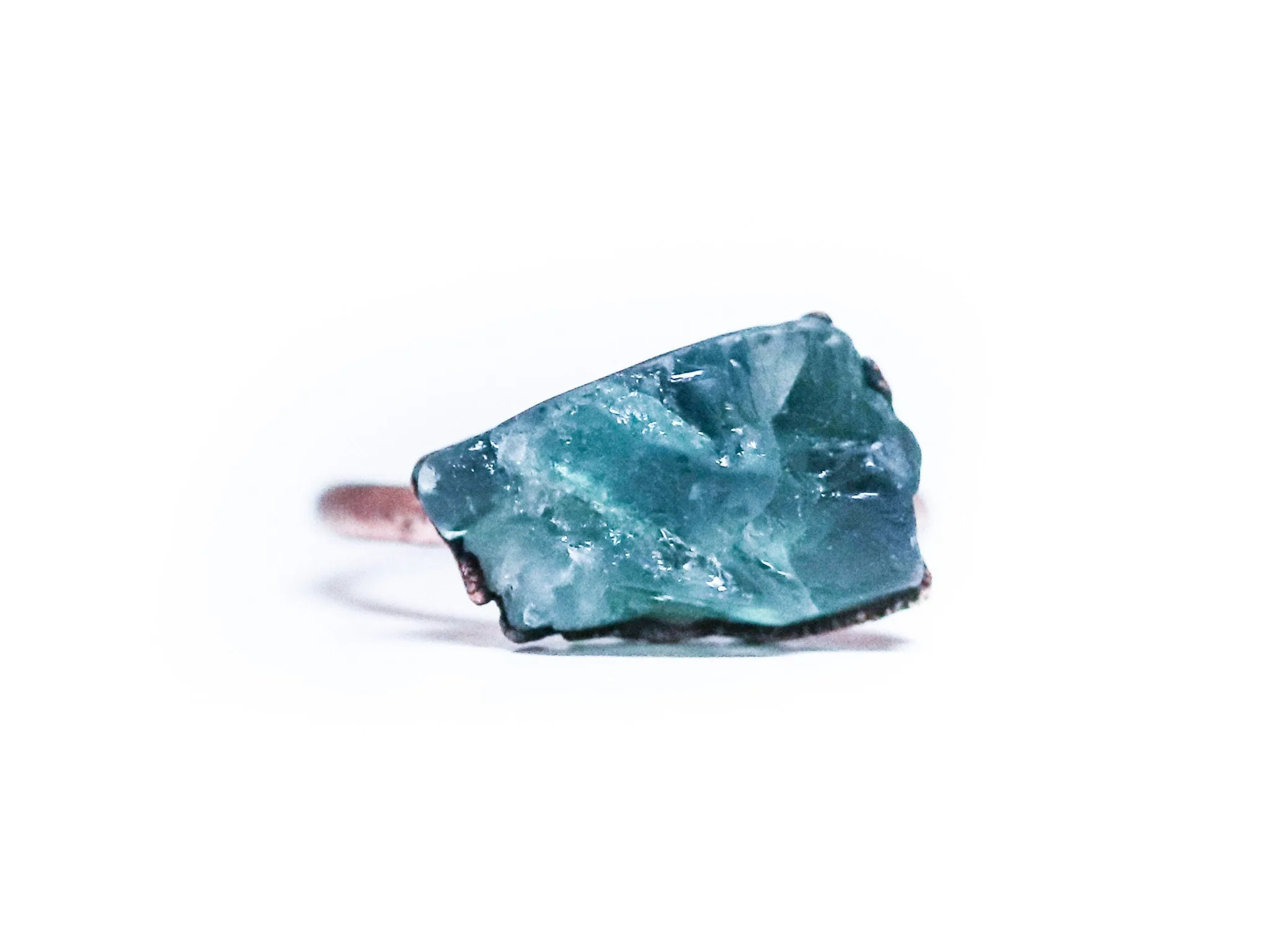 Raw Fluorite ring | Green Fluorite ring
