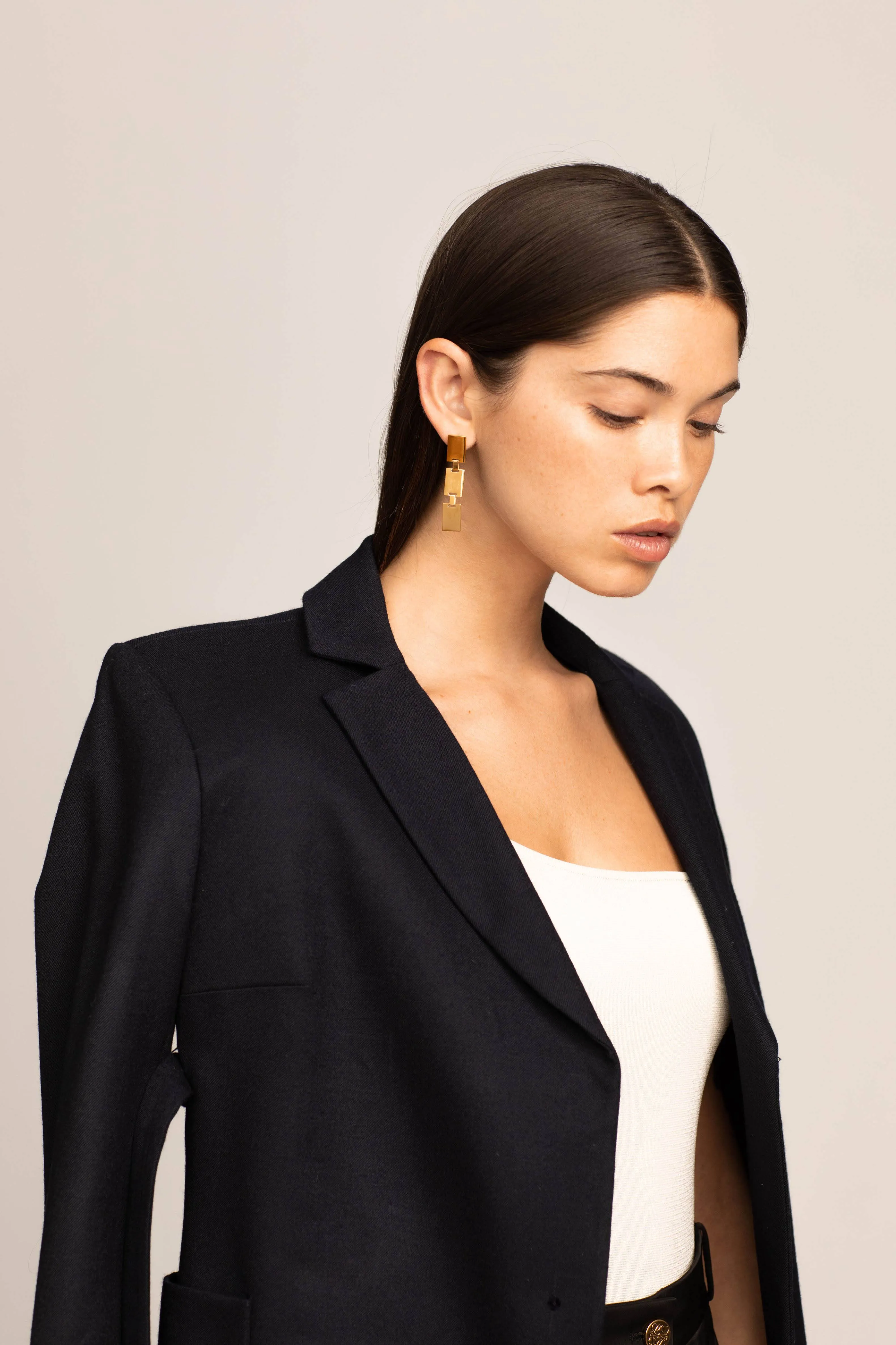 Rectangle Dangle Earrings