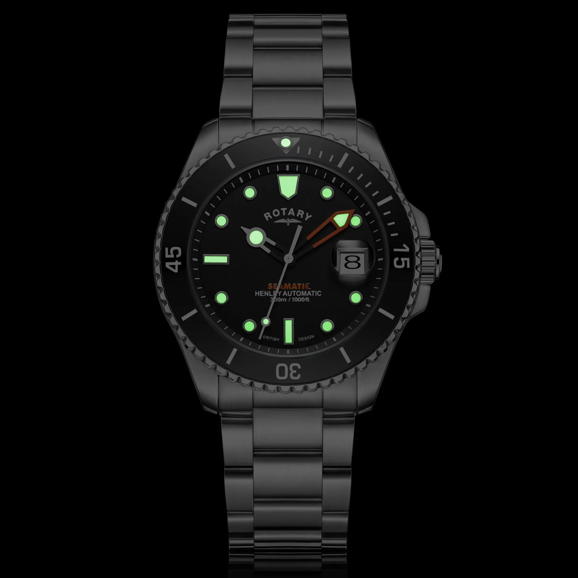 Rotary Seamatic Men's Black Watch GB05430/04