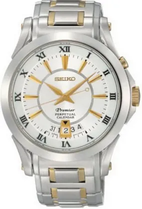 Seiko Premier Perpetual Calendar Quartz Men's Watch SNQ116P1