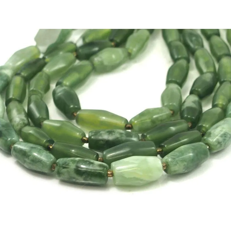 Serpentine (Afghan Jade) Lozenges Strand