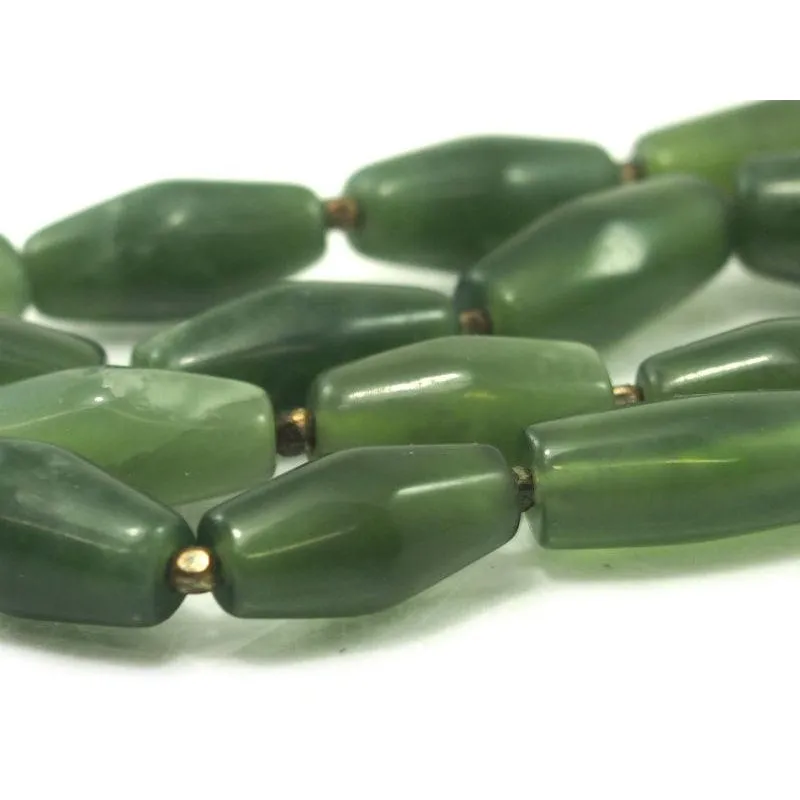 Serpentine (Afghan Jade) Lozenges Strand