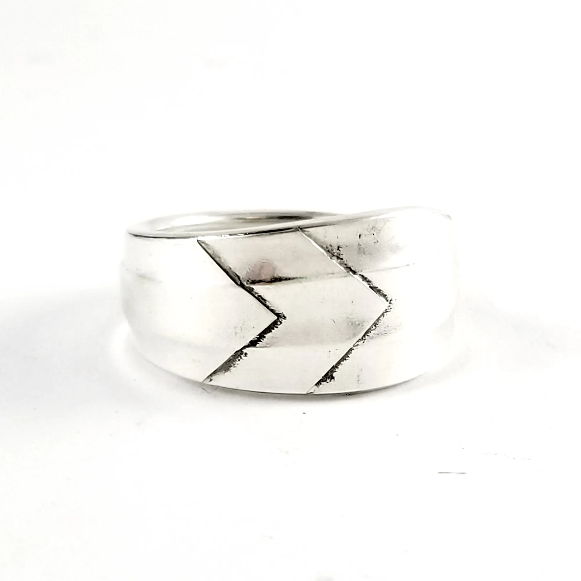 Sheffield Chevron Spoon Ring
