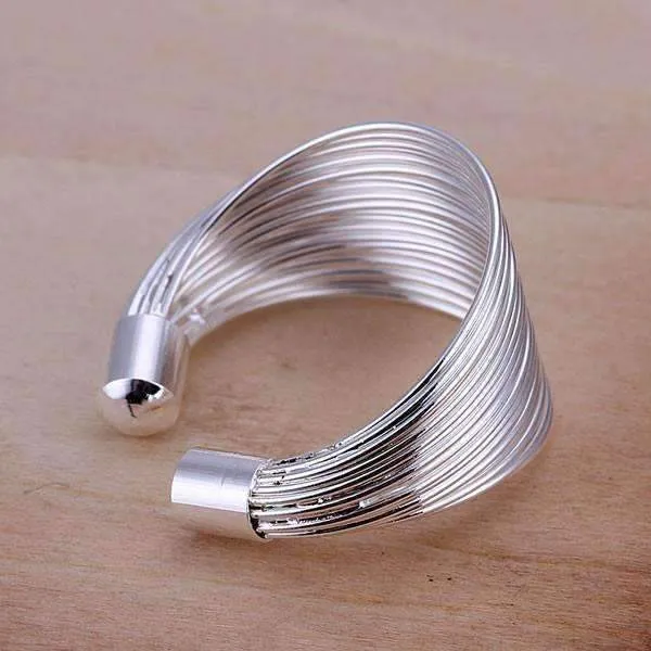 Silky Silver Threads Adjustable Ring For Woman
