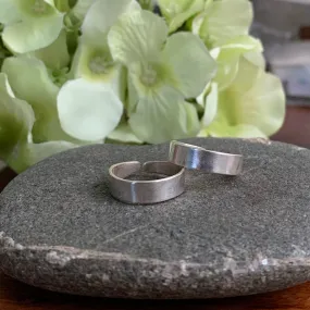 Silver Band Toe Ring (Single)