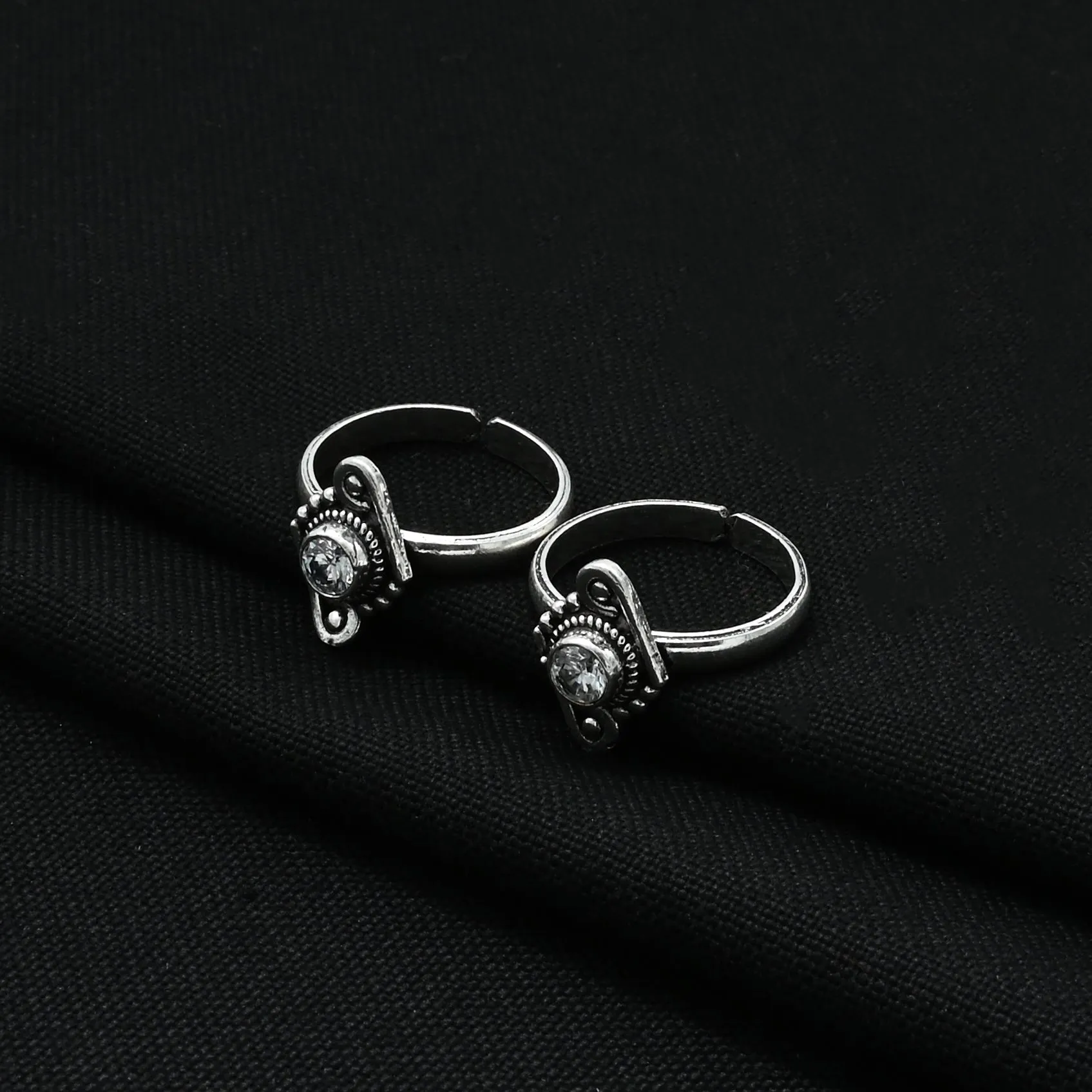 Silver Spiral Toe Ring
