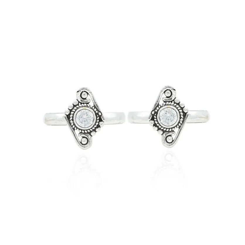Silver Spiral Toe Ring