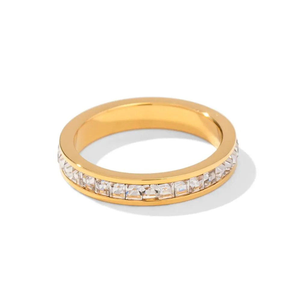 Single Layered Zircon Ring