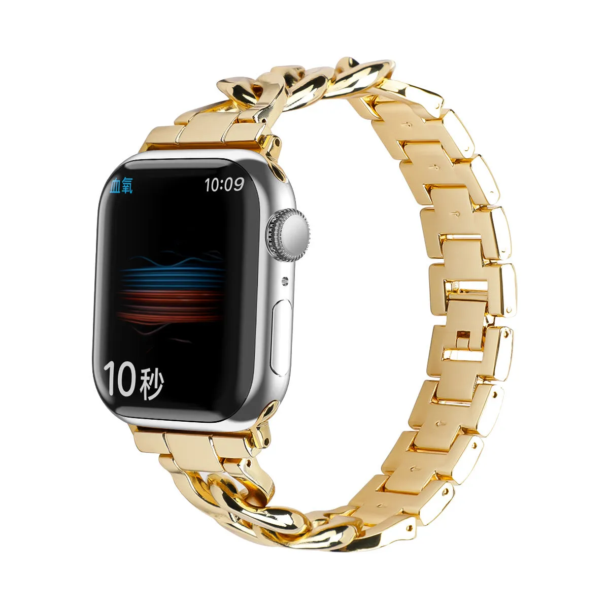 Single row denim metal chain strap for iwatch  W24XAW82205GD