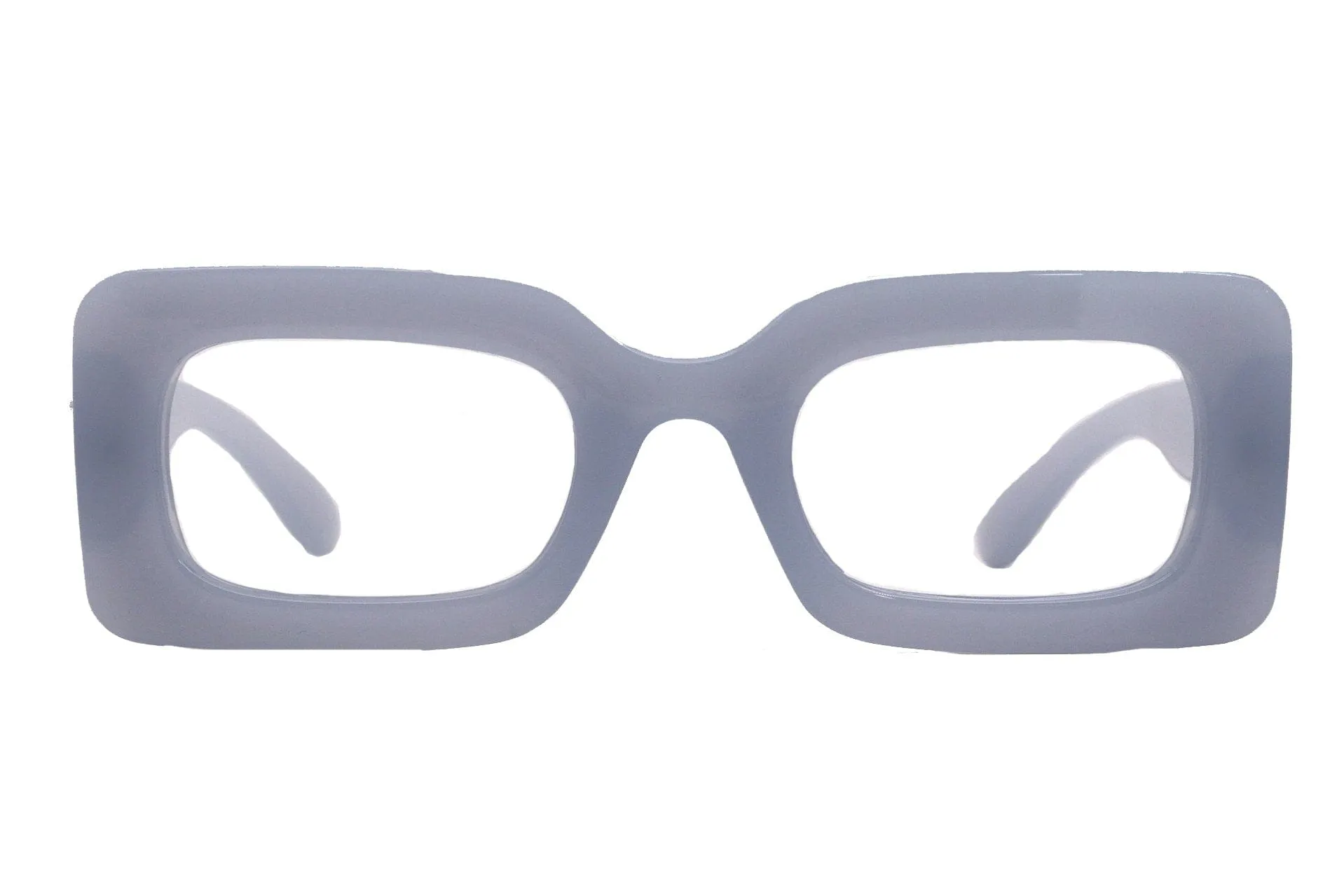Sophie Premium Reading Glasses, High End Readers  1.25.. 3 Magnifying Glasses Transparent Grey Rectangular   NY Fifth Avenue