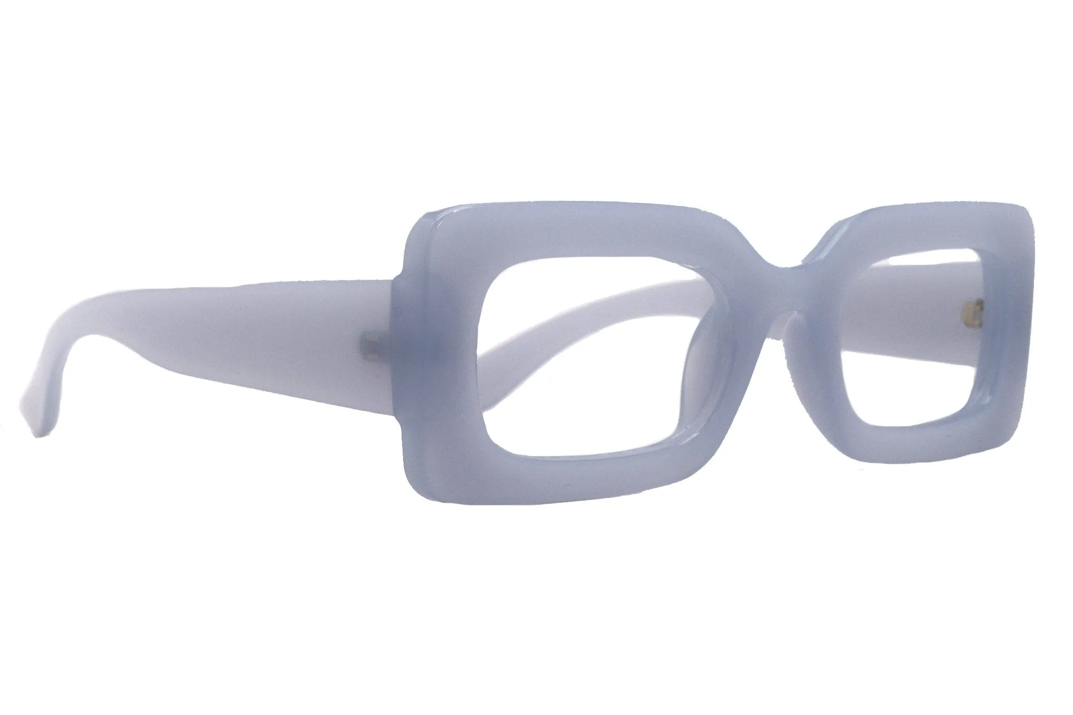 Sophie Premium Reading Glasses, High End Readers  1.25.. 3 Magnifying Glasses Transparent Grey Rectangular   NY Fifth Avenue