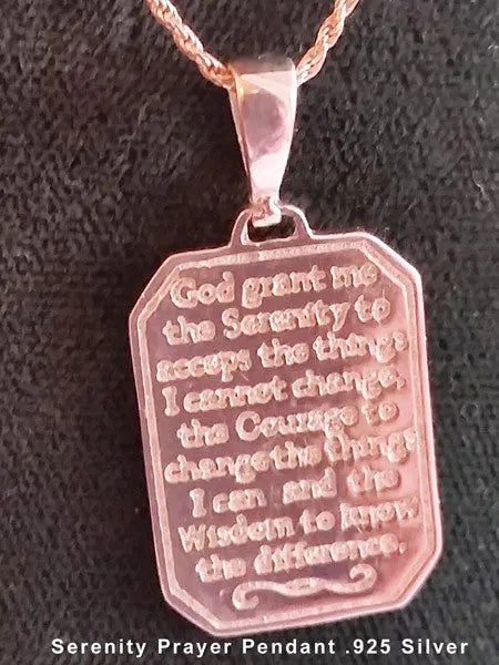 ssj004- Serenity Prayer Pendant