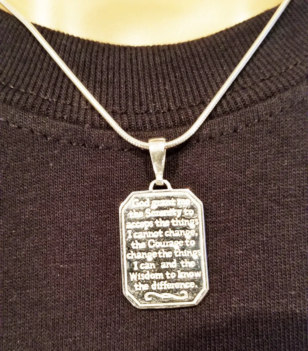 ssj004- Serenity Prayer Pendant