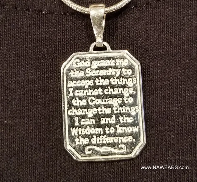 ssj004- Serenity Prayer Pendant
