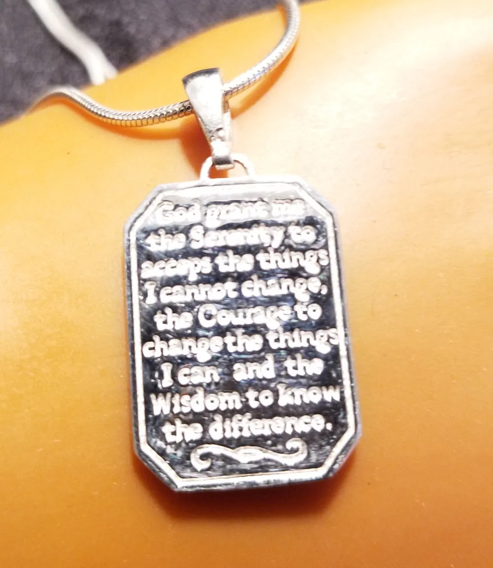 ssj004- Serenity Prayer Pendant