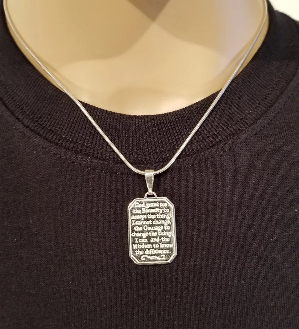 ssj004- Serenity Prayer Pendant