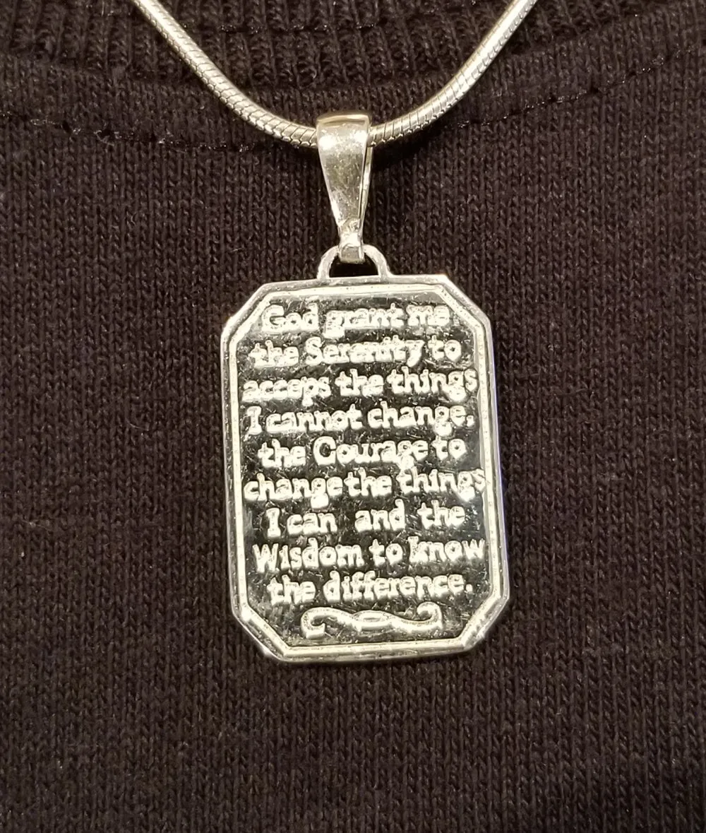 ssj004- Serenity Prayer Pendant